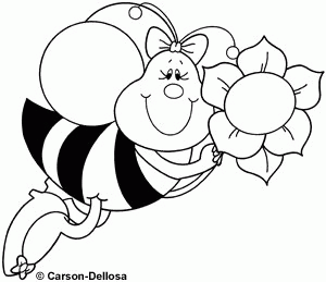 Pszczoły kolorowanki